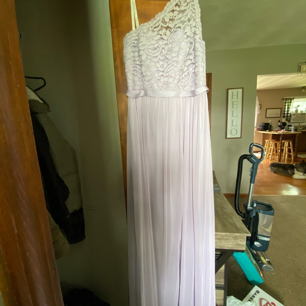 David's Bridal Lavender Gown